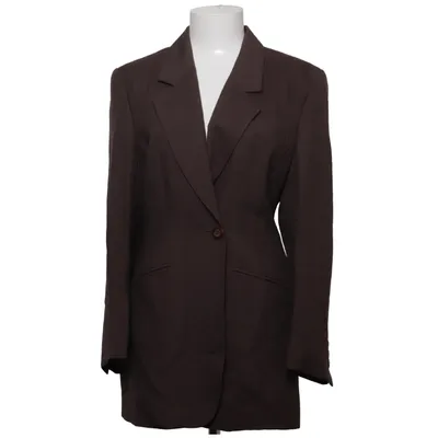Blazer (Brown) from DinoModa Silk, Viscose