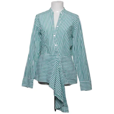Shirt (Green, White) from Veronica Beard Cotton