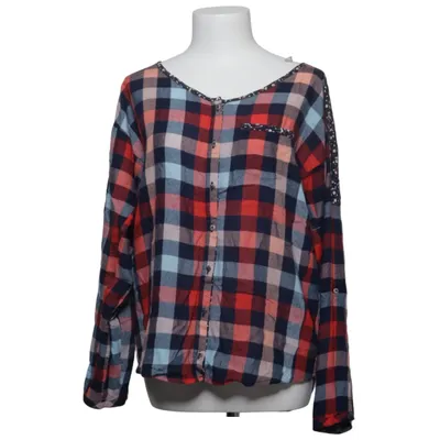 Chemise en flanelle (Bleu, Rouge, Blanc) de DDP Viscose