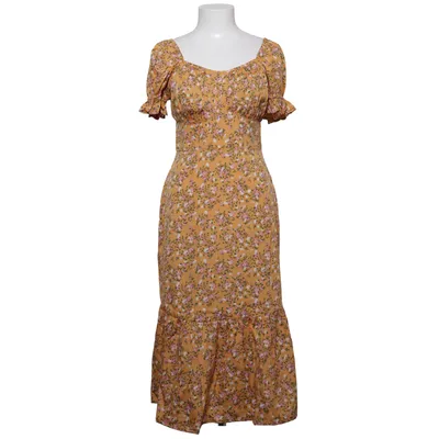 Långklänning (Gul, Flerfärgad) från Influence Polyester