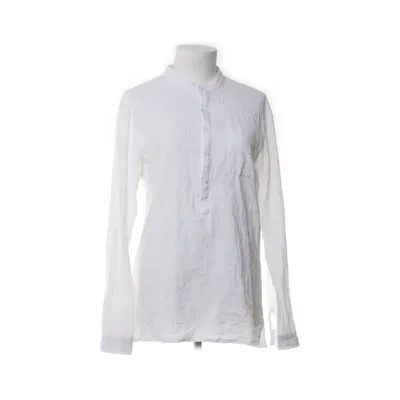 Blouse (Wit) van Audate Katoen, Linnen