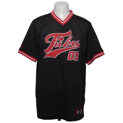 Baseballtrøje (Sort, Rød) fra Fubu Polyester