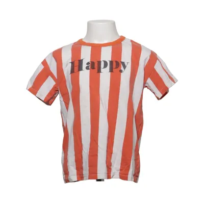 T-shirt (Orange, White) from Lindex Kids Cotton