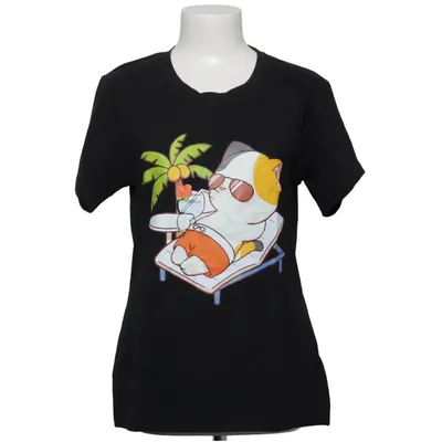 T-shirt (Noir) de SBS Coton, Élasthane
