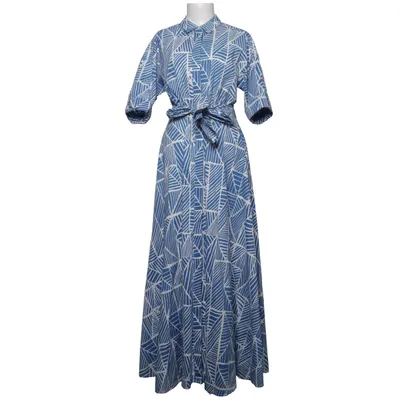 Blousejurk (Blauw, Wit) van Iris & Ink Katoen