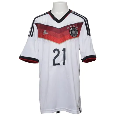 Voetbalshirt (Wit, Zwart, Rood) van Adidas Polyester