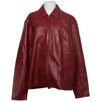 Leather jacket (Red) from Highsnobiety Leather, Polyester