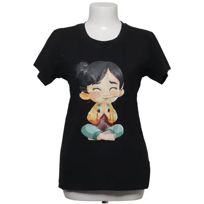 T-shirt (Noir, Multicolore) de SBS Coton, Élasthane