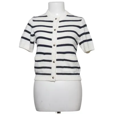 Cardigan (White, Blue) from Cache Cache Acrylic, Cotton