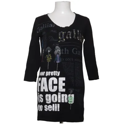 Robe (Noir, Multicolore) de John Galliano Coton, Élasthane