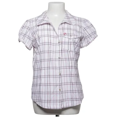 Short sleeve shirt (White, Pink, Brown) from Fjällräven Bamboo, Cotton, Polyester