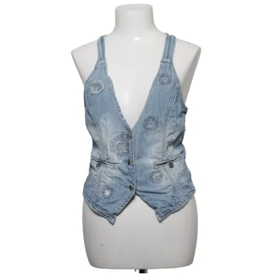 Gilet en jean (Bleu) de Sub Culture Coton