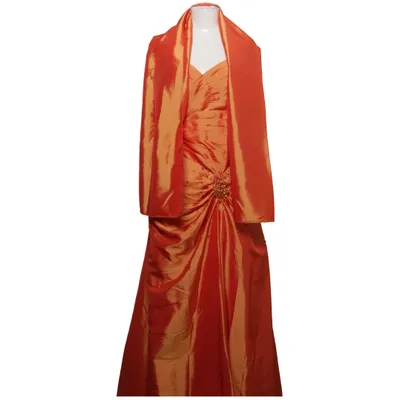 Robe de soirée (Orange) de Magic M Polyester, Viscose