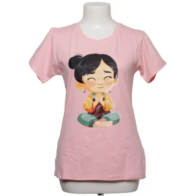 T-shirt (Rose, Multicolore) de SBS Coton, Élasthane
