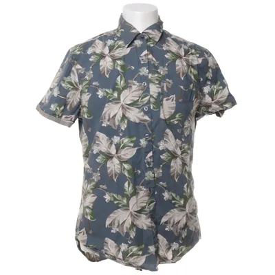 Kortärmad skjorta (Slim Fit) från Dressmann Bomull, Elastan