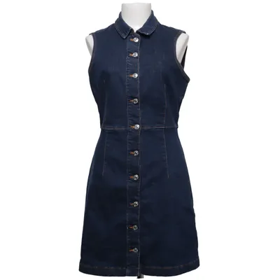 Denim jurk (Blauw) van Mango Katoen, Elastaan