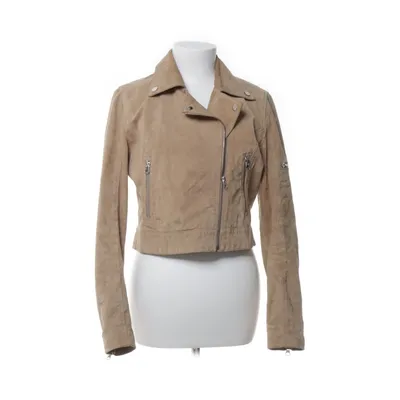 Veste de motard (Beige) de Livelo Attitude Polyester, Cuir