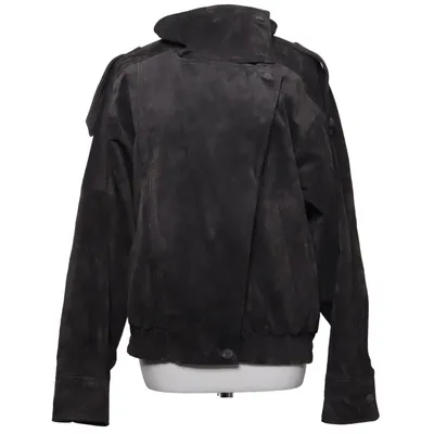Bikerjacka (Grå) från Zara Leather Collection Skinn