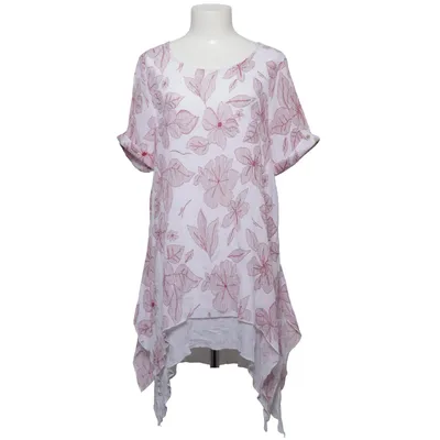 Tunique (Blanc, Rouge) de Sara Louise Polyester, Viscose