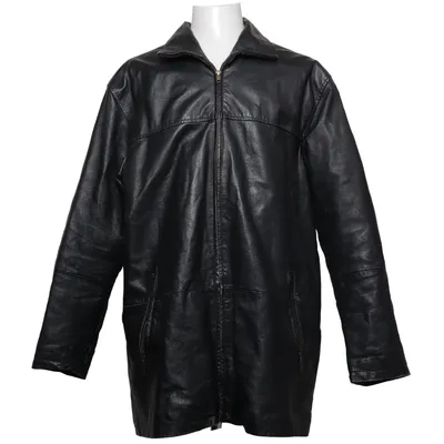 Leather jacket (Black) from Montgomery Leather, Polyester