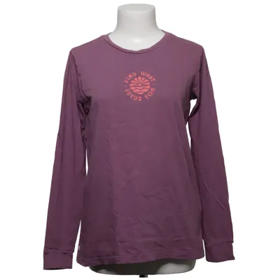 Lange mouwen shirt (Lila) van Passenger Organisch katoen, Gerecycled katoen