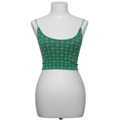 Crop top (Green, Beige) from Urban Outfitters