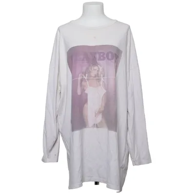 T-shirt (Blanc, Multicolore) de Playboy x Missguided Coton, Élasthane, Polyester