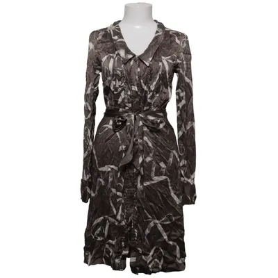 Robe chemise (Marron, Blanc) de Viktor & Rolf x H&M Soie