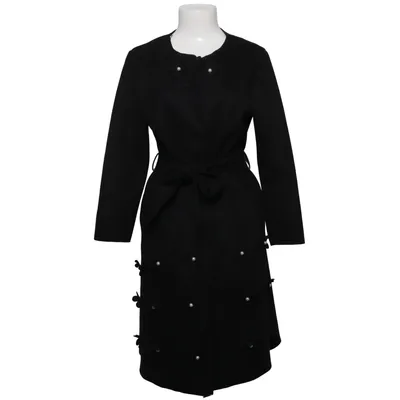 Coat (Black) from Flammode Elastane, Polyester
