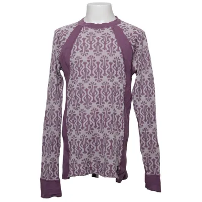 Haut thermique (Violet, Beige) de Janus Soie, Laine