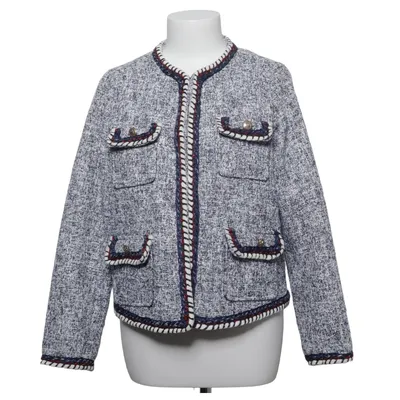 Jakke (Blå, Hvid) fra Zara Basic Polyester