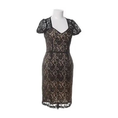 Jurk (Zwart, Beige) van Ida Sjöstedt Acetaat, Elastaan, Nylon, Polyester