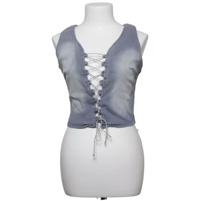 Top (Blå) fra Fashion Nova Bomuld, Elastan, Lyocell, Viscose