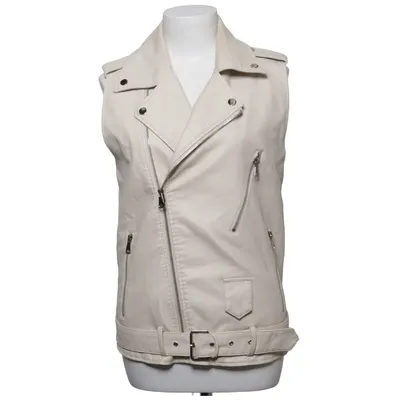 Biker vest (Beige) from Drôle de Copine Polyurethane, Viscose
