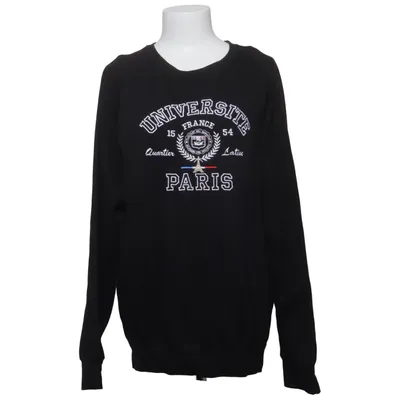 Collegetröja (Svart) från Famous Bomull, Polyester