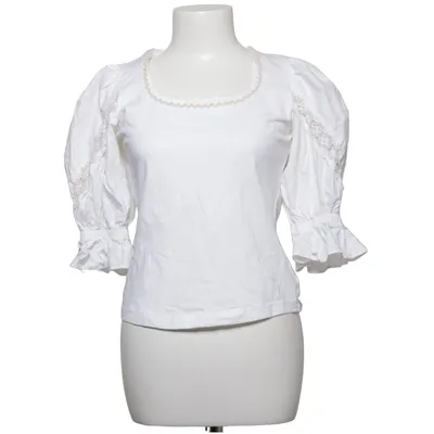 Dirndl blouse (White) from Alphorn Cotton, Elastane