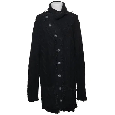 Cardigan (Black) from Daniele Fiesoli Merino wool, Polyamide