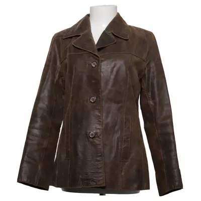 Veste en cuir (Marron) de Saki Cuir, Polyester