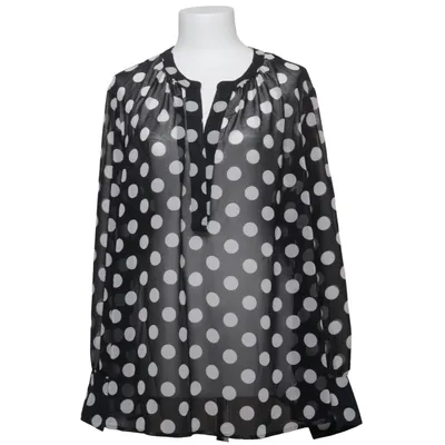 Bluse (Sort, Hvid) fra Gerry Weber Collection Polyester, Viscose