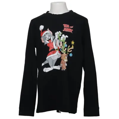 T-shirt à manches longues (Noir) de Tom and Jerry Coton