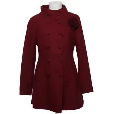 Coat (Red) from Fever London Polyester, Viscose, Wool