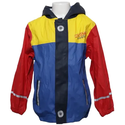 Rain jacket (Blue, Red, Yellow) from Lupilu Polyester, Polyurethane
