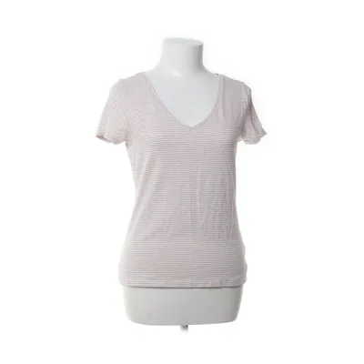 Topp (Vit, Röd) från H&M Basic Bomull, Elastan