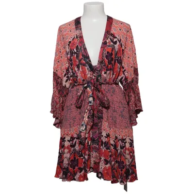 Jurk (Rood, Meerkleurig) van Free People Metallvezel, Polyester, Viscose