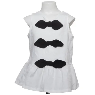 Haut (Blanc, Noir) de Zara Coton