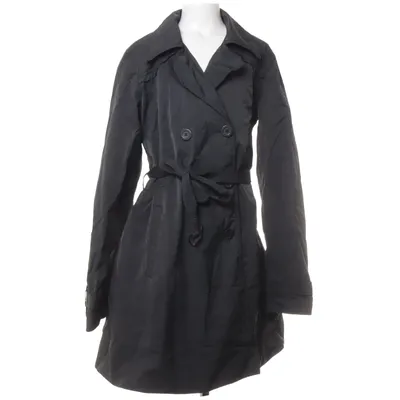 Trenchcoat (Svart) från KappAhl Bomull, Nylon, Polyester