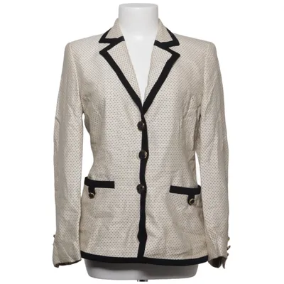 Kavaj (Beige, Svart) från Escada Bomull, Silke, Viskos, Ull