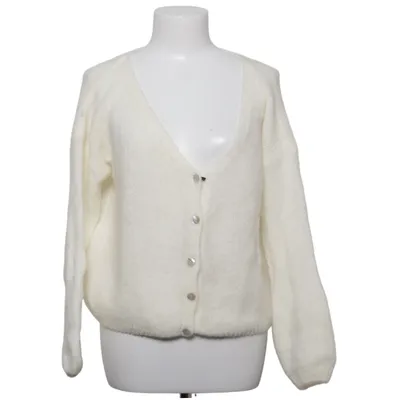 Cardigan (Hvid) Akryl, Uld, Mohair, Polyamid