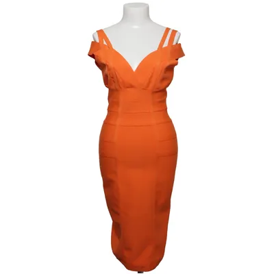 Cocktailjurk (Oranje) Elastaan, Nylon, Viscose