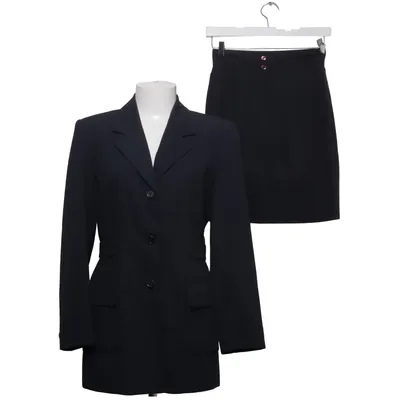 Mantelpak (Blauw) van Miss H. Polyester, Viscose